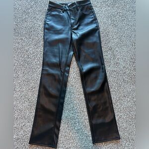 Good American Leather Pants